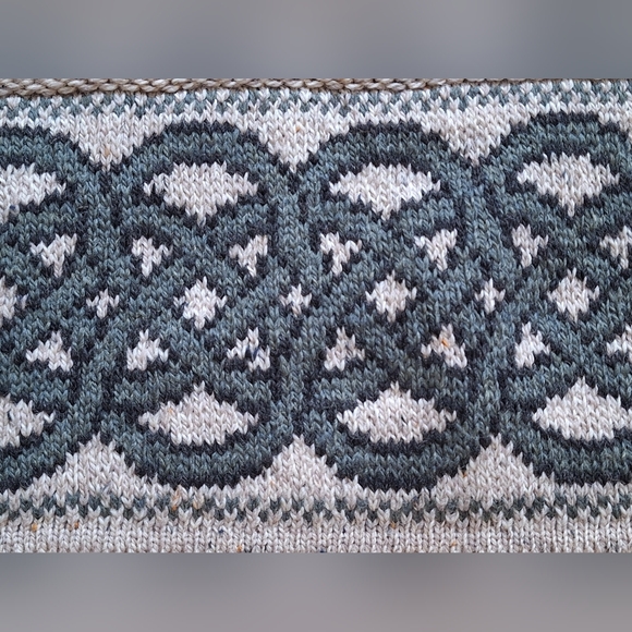 Aran Crafts Ranelagh Merino Jacquard Knit Crewneck Sweater in Oatmeal - M - Picture 13 of 14